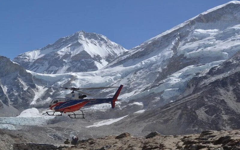 Everest Base Camp Helicopter Tour with Overnight Stay at Hotel Everest View